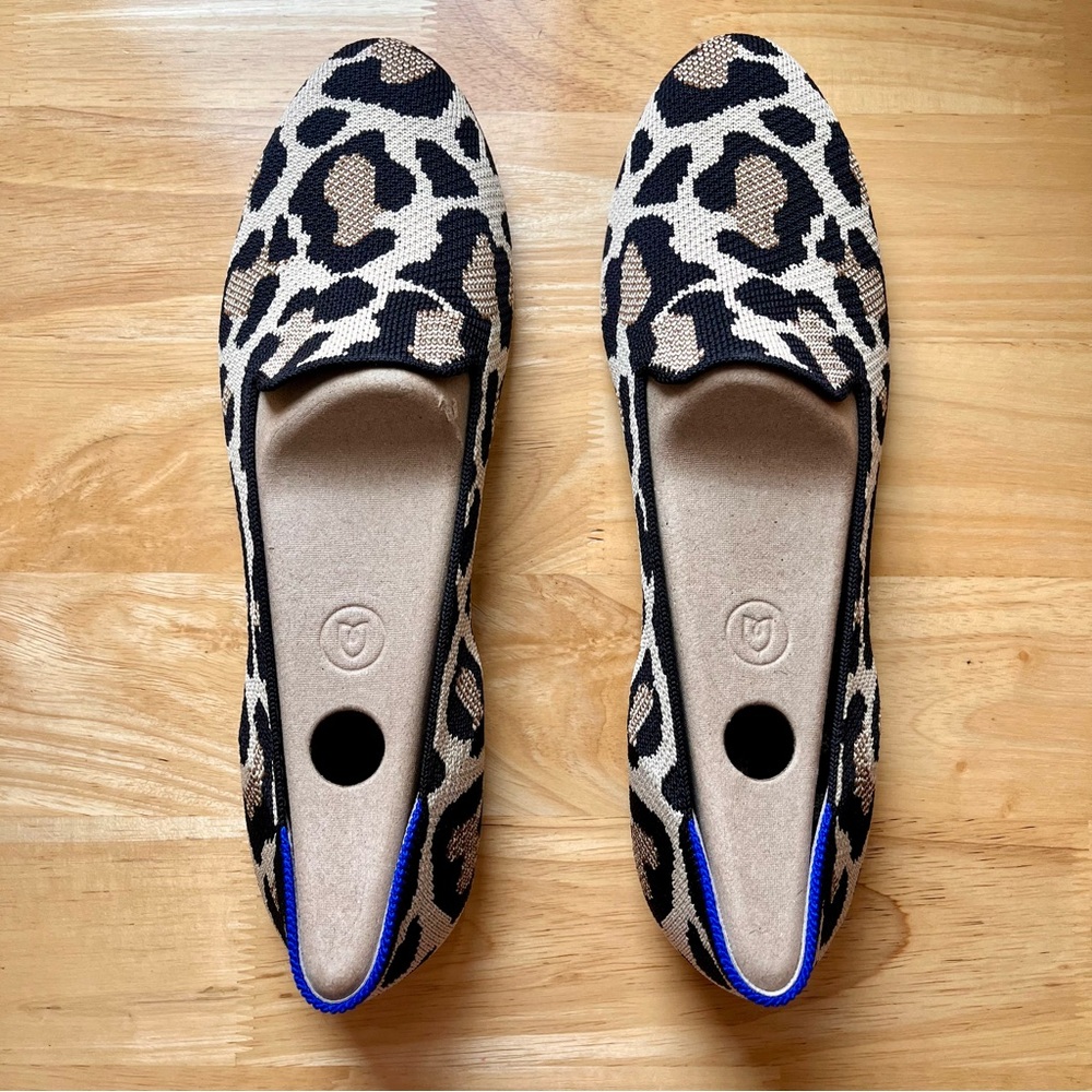 Rothy’s THE LOAFER, Size 10.5, in Desert Cat / Leopard Print - Picture 12 of 15